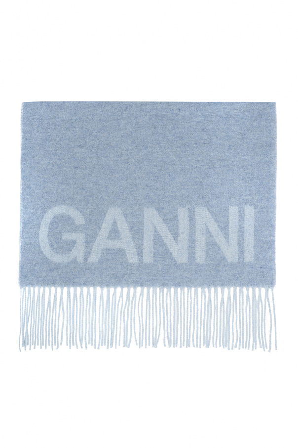 【関税＆送料込み】Ganni Light Blue Wool-Cashmere Blend T-S Wool coat Ganni Blue size 38 FR in Wool - 38940009